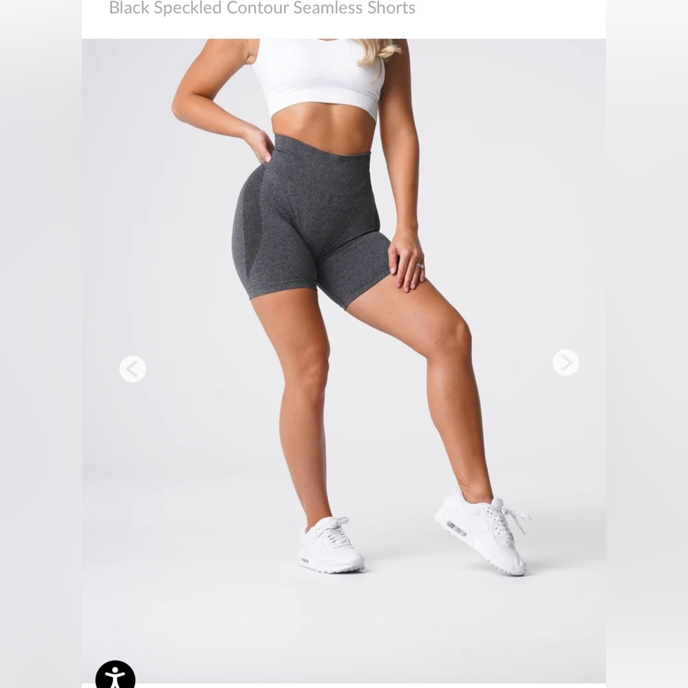 NVGTN Black Speckled Contour Seamless Shorts